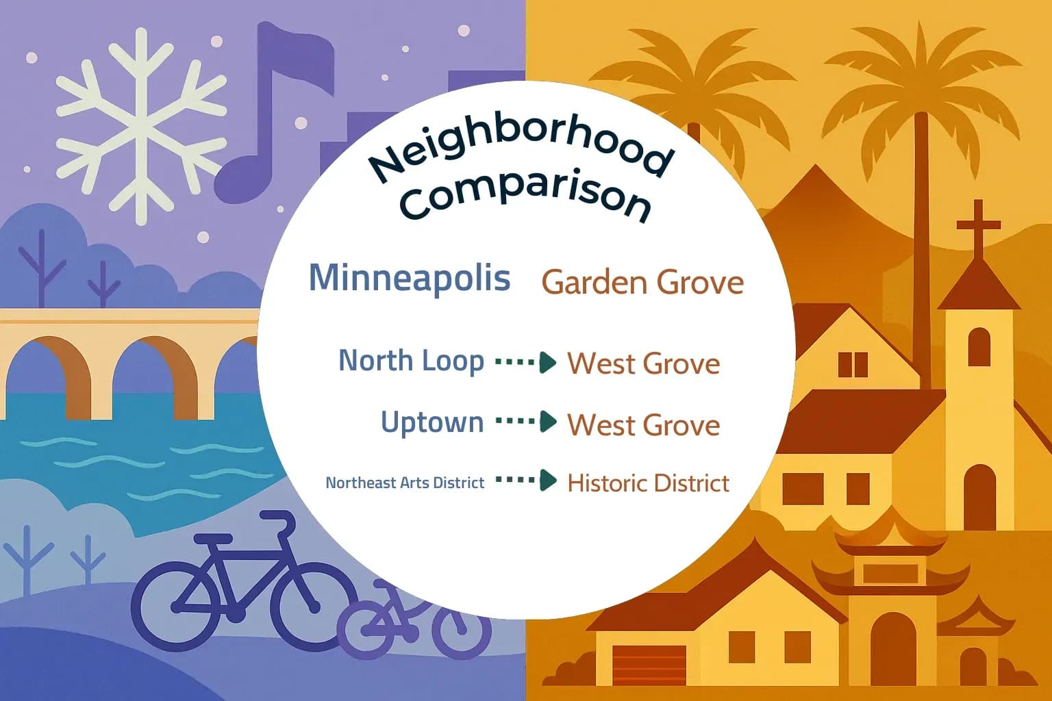 Minneapolis vs Garden Grove Neighborhood Comparison