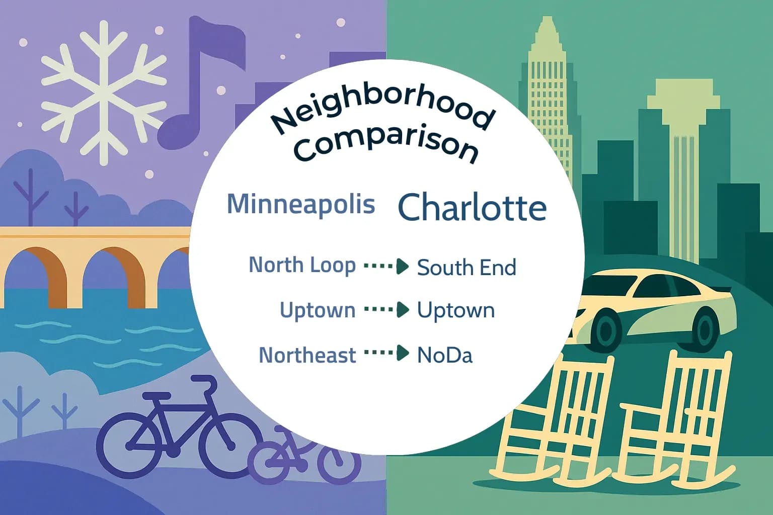 Minneapolis vs Charlotte Neighborhood Comparison