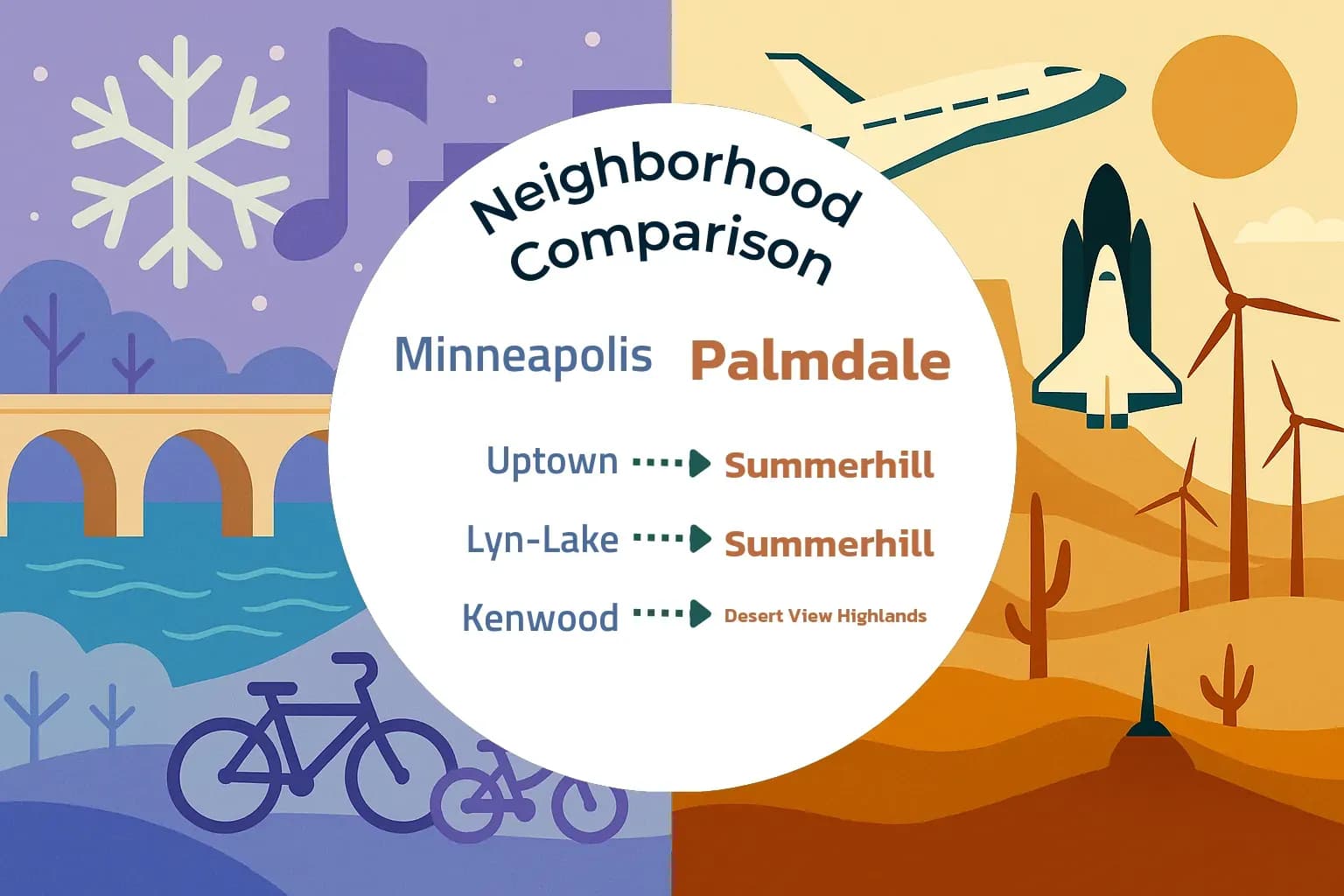 Minneapolis vs Palmdale Neighborhood Comparison
