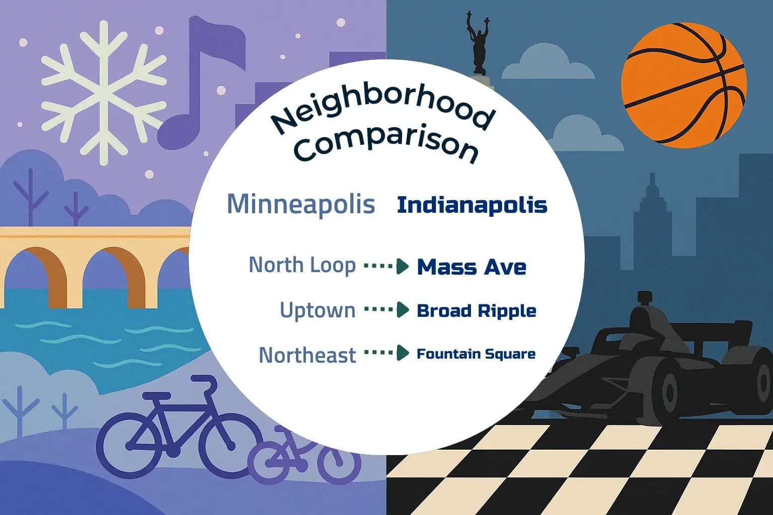 Minneapolis vs Indianapolis Neighborhood Comparison