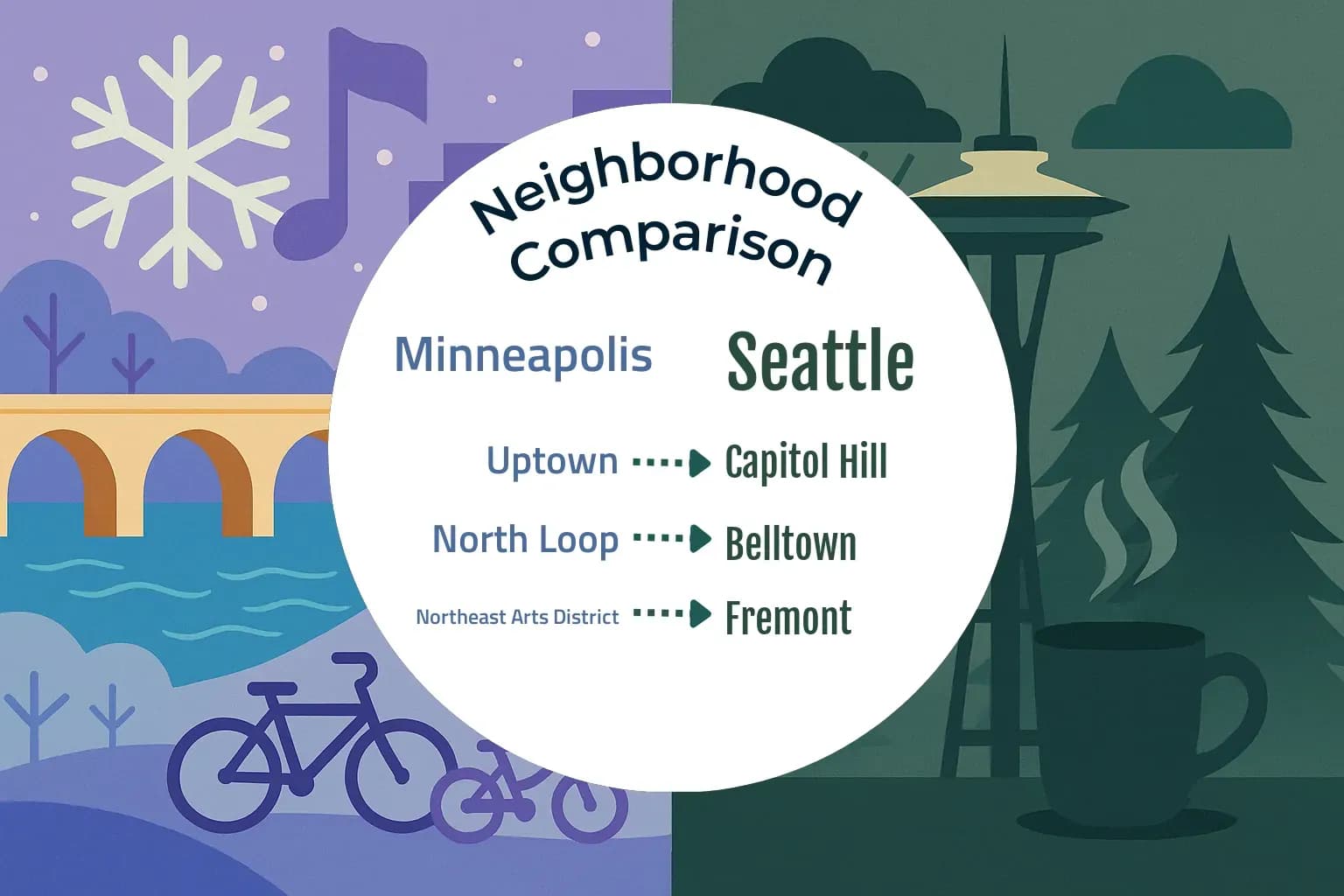 Minneapolis vs Seattle Neighborhood Comparison