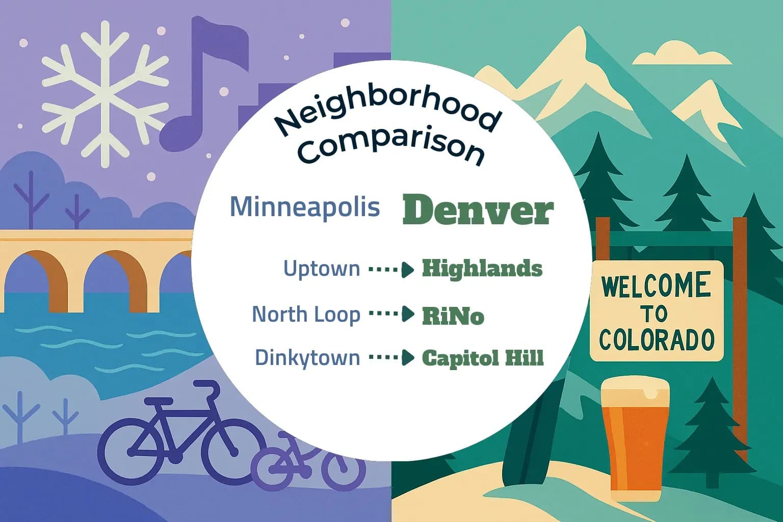 Minneapolis vs Denver Neighborhood Comparison