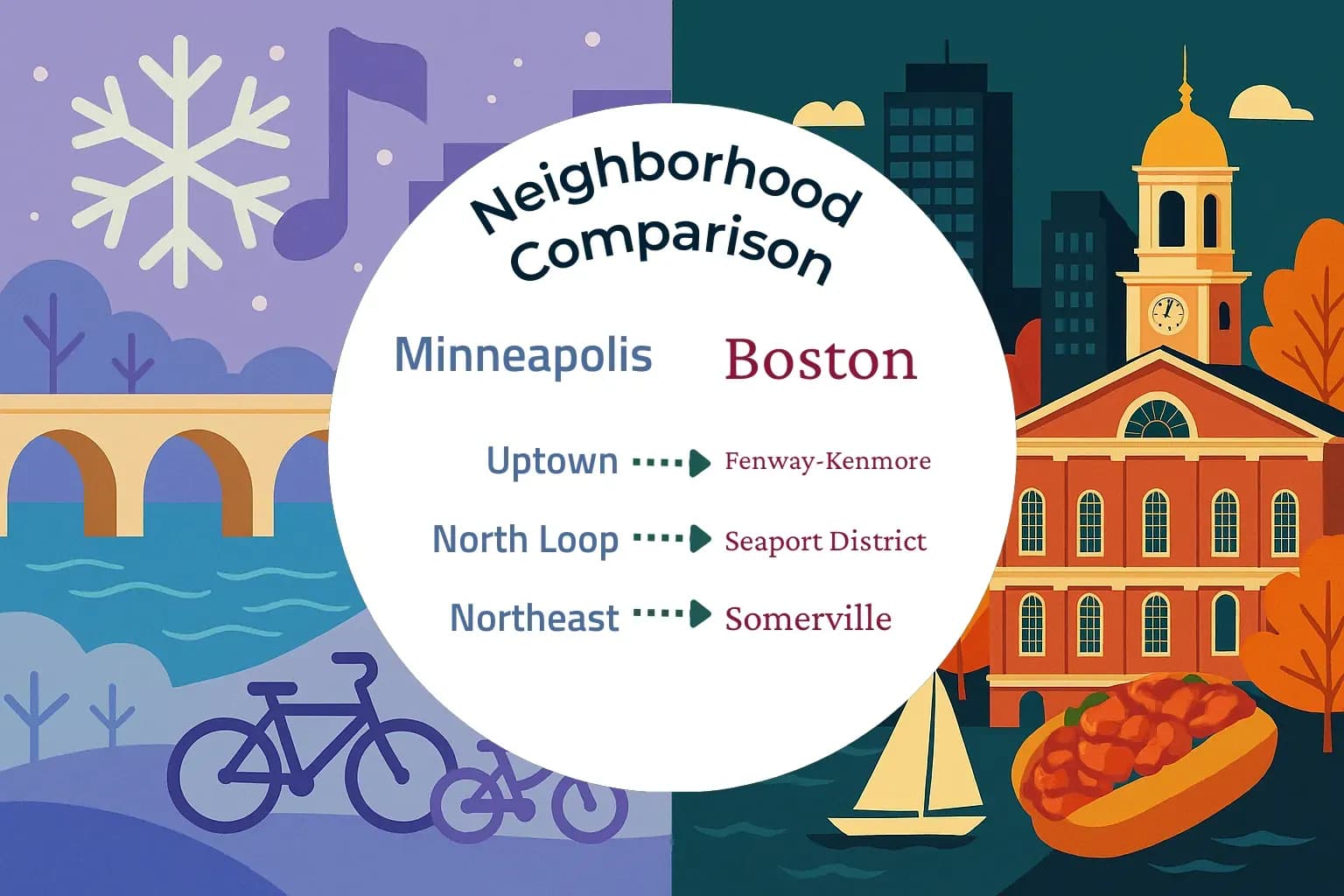 Minneapolis vs Boston Neighborhood Comparison