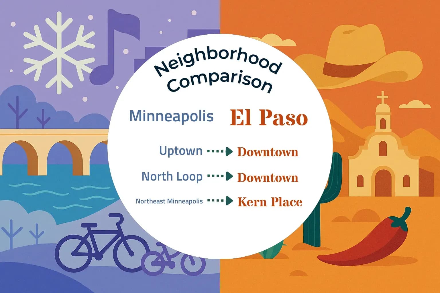 Minneapolis vs El Paso Neighborhood Comparison
