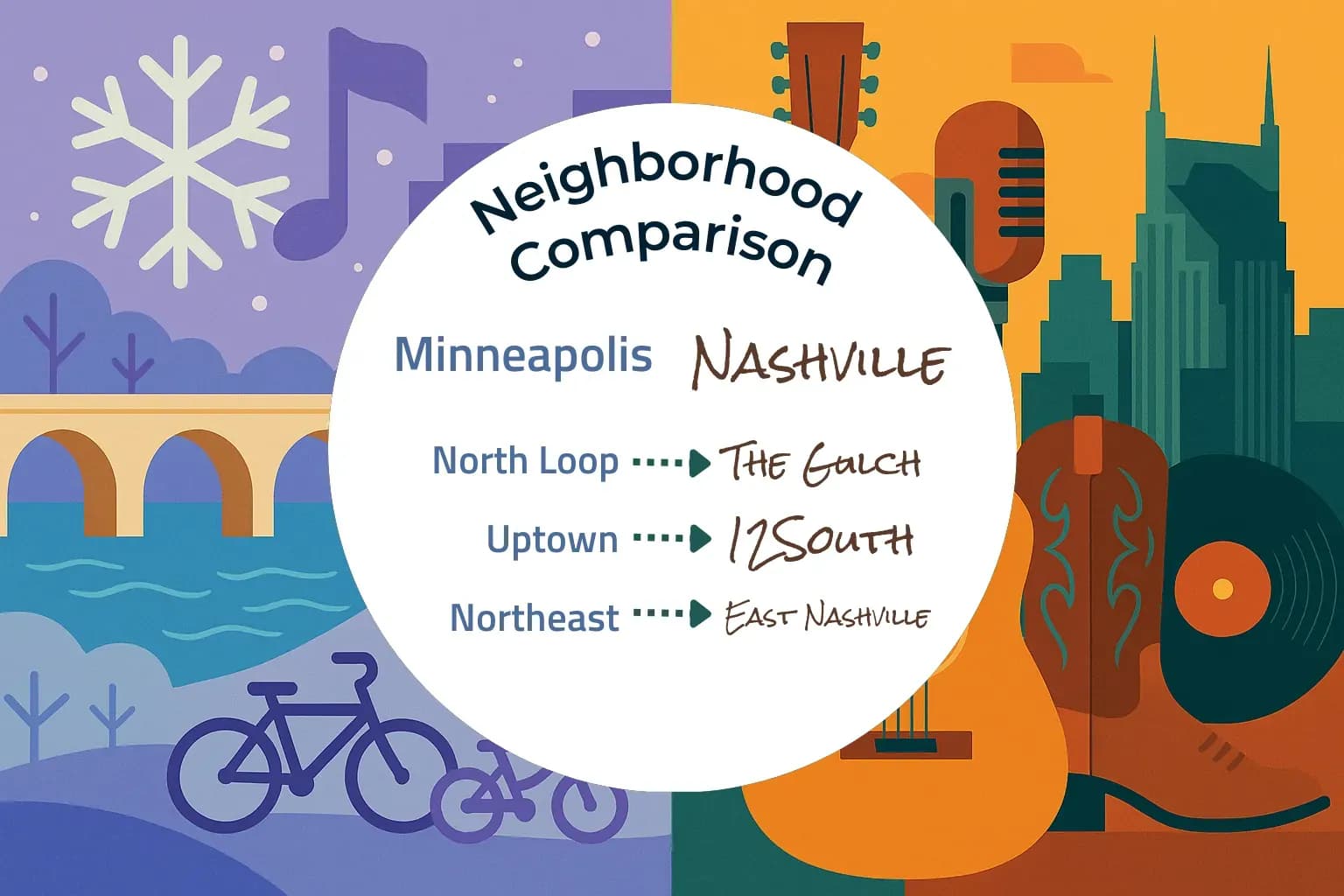 Minneapolis vs Nashville Neighborhood Comparison