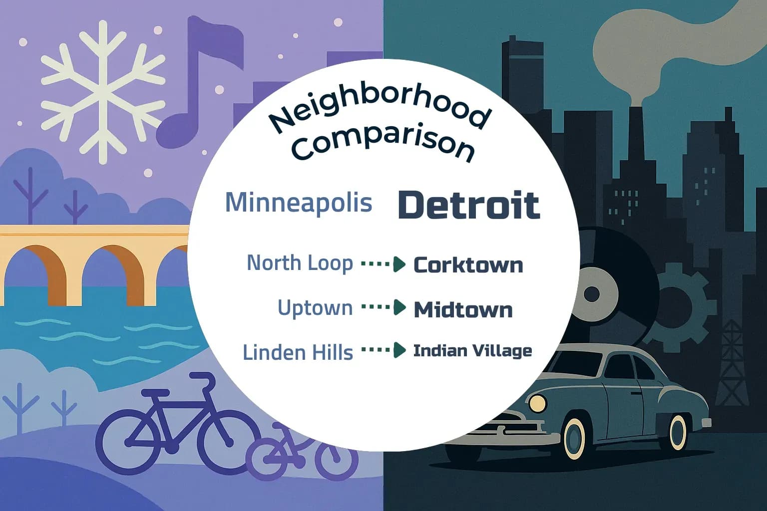 Minneapolis vs Detroit Neighborhood Comparison