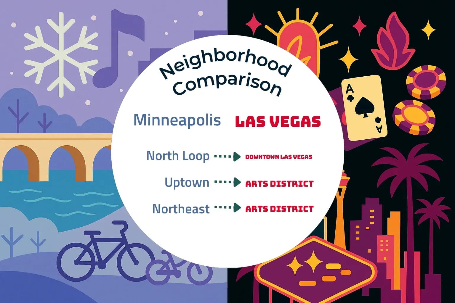 Minneapolis vs Las Vegas Neighborhood Comparison