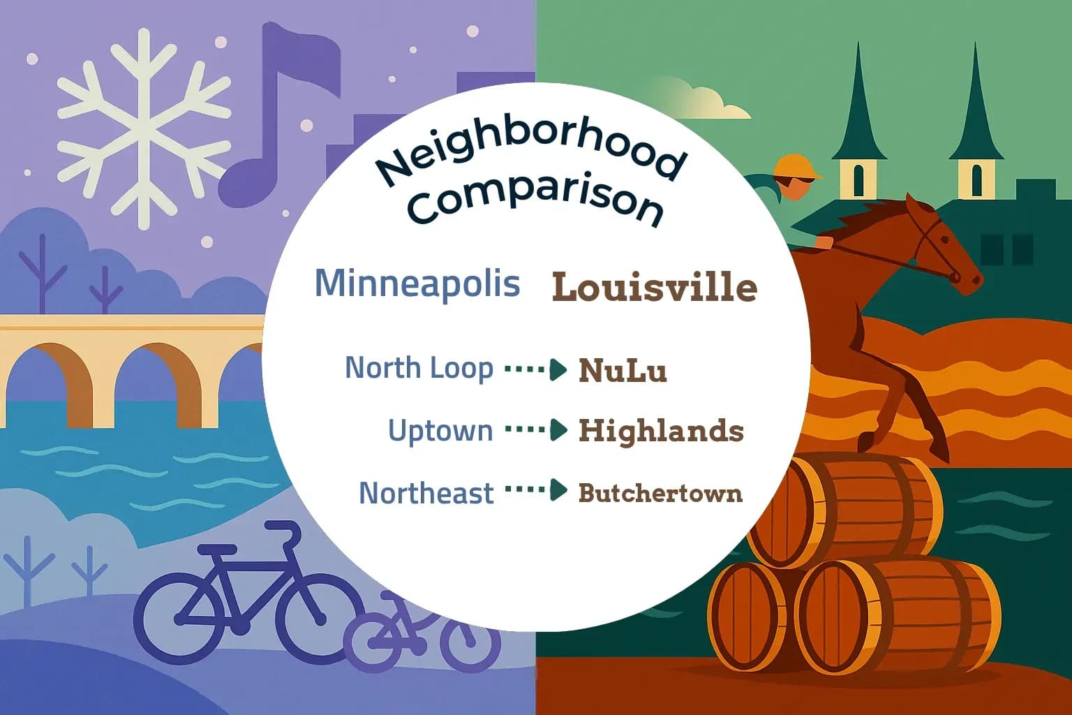 Minneapolis vs Louisville Neighborhood Comparison