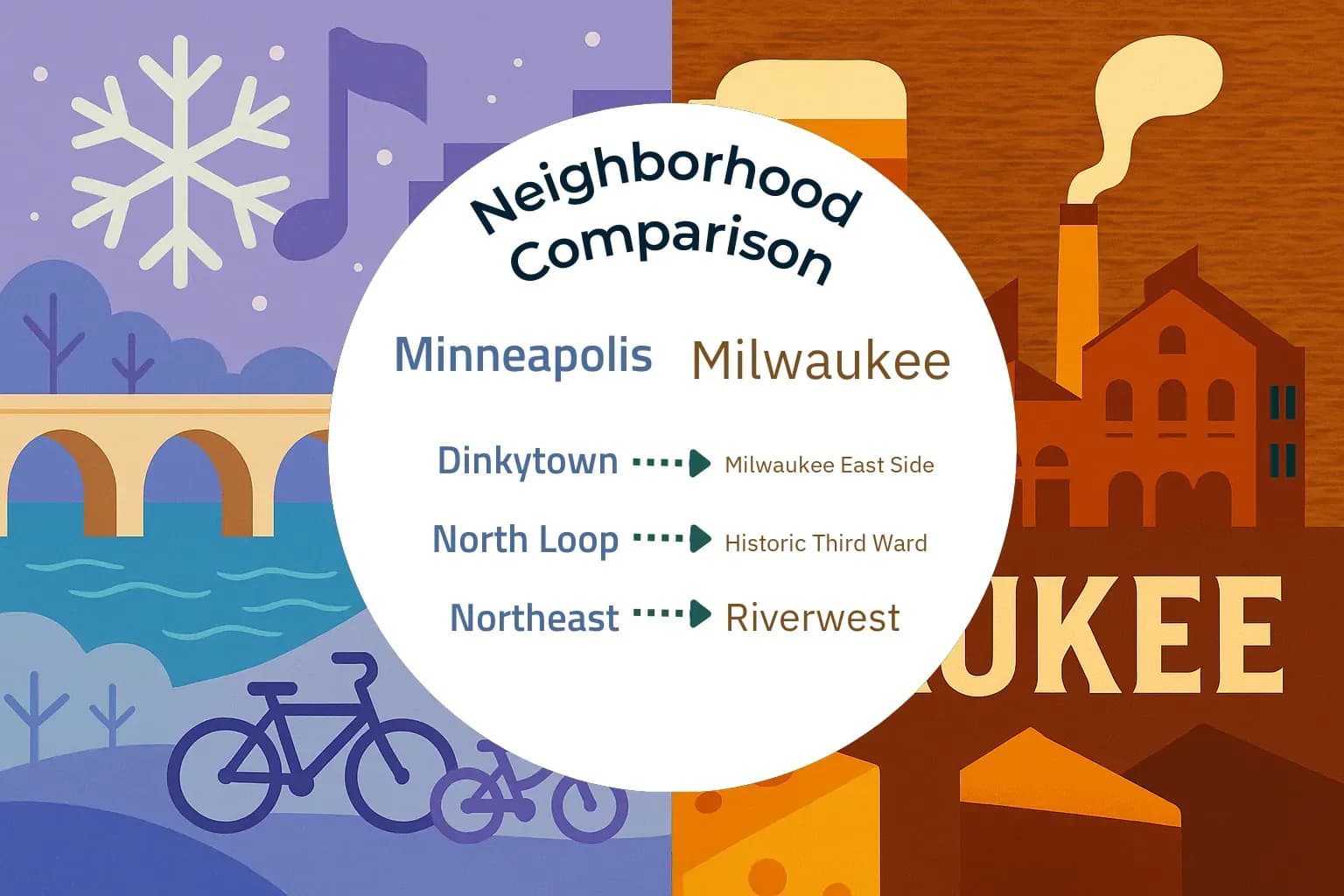 Minneapolis vs Milwaukee Neighborhood Comparison