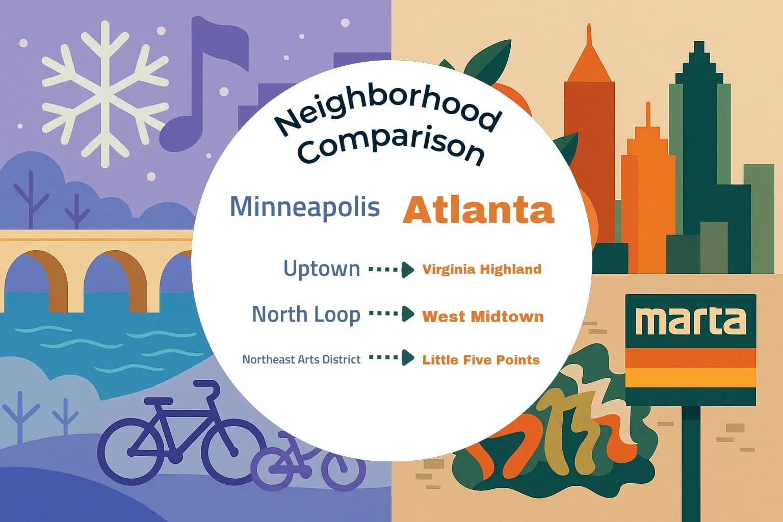 Minneapolis vs Atlanta Neighborhood Comparison