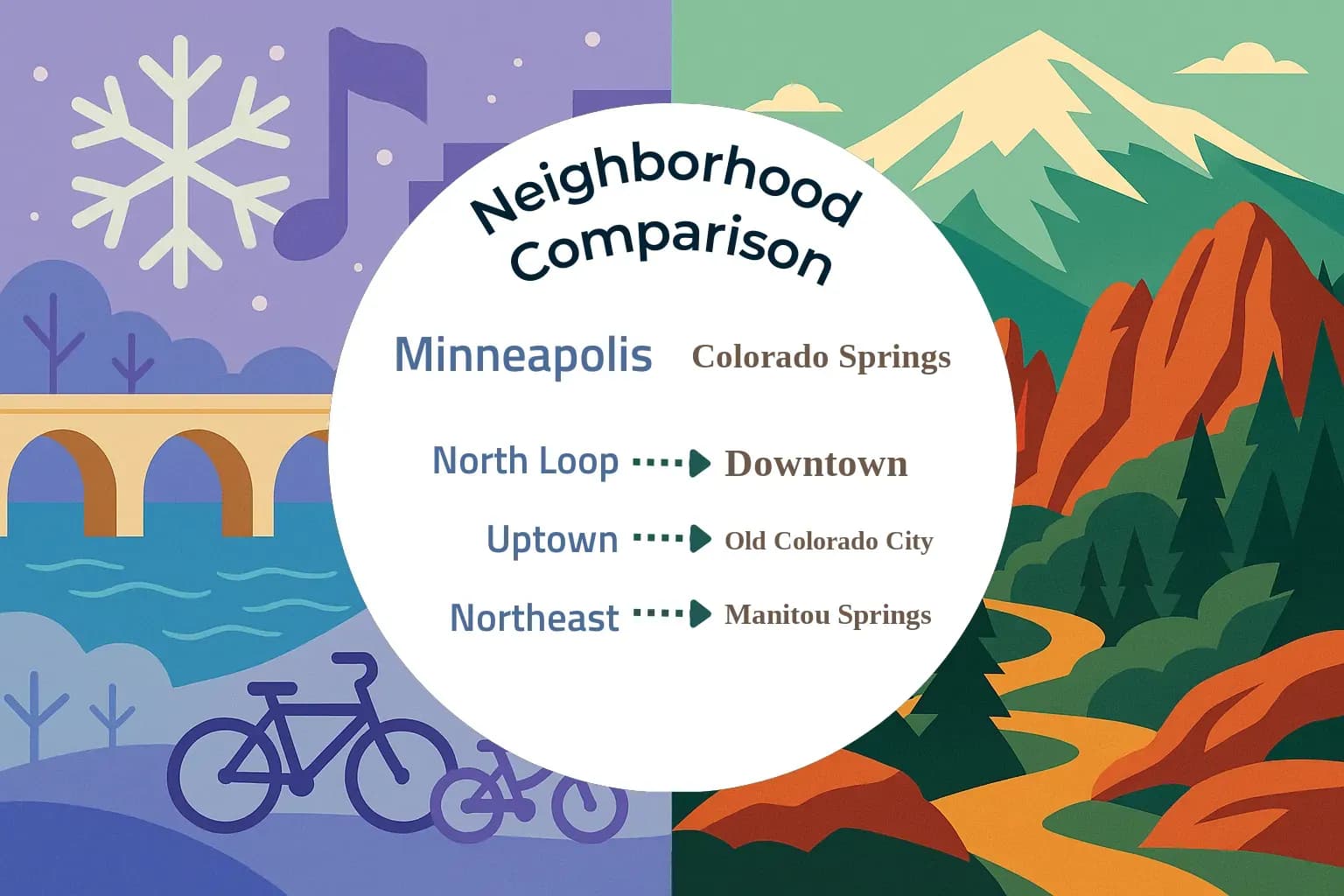 Minneapolis vs Colorado Springs Neighborhood Comparison