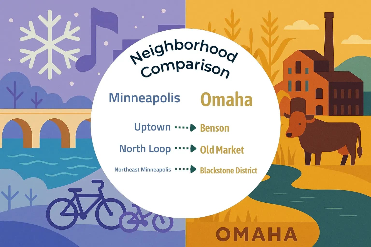 Minneapolis vs Omaha Neighborhood Comparison