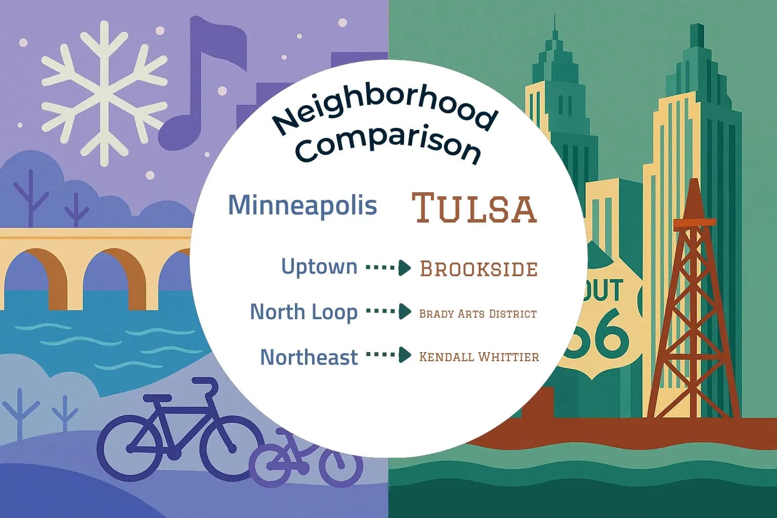 Minneapolis vs Tulsa Neighborhood Comparison