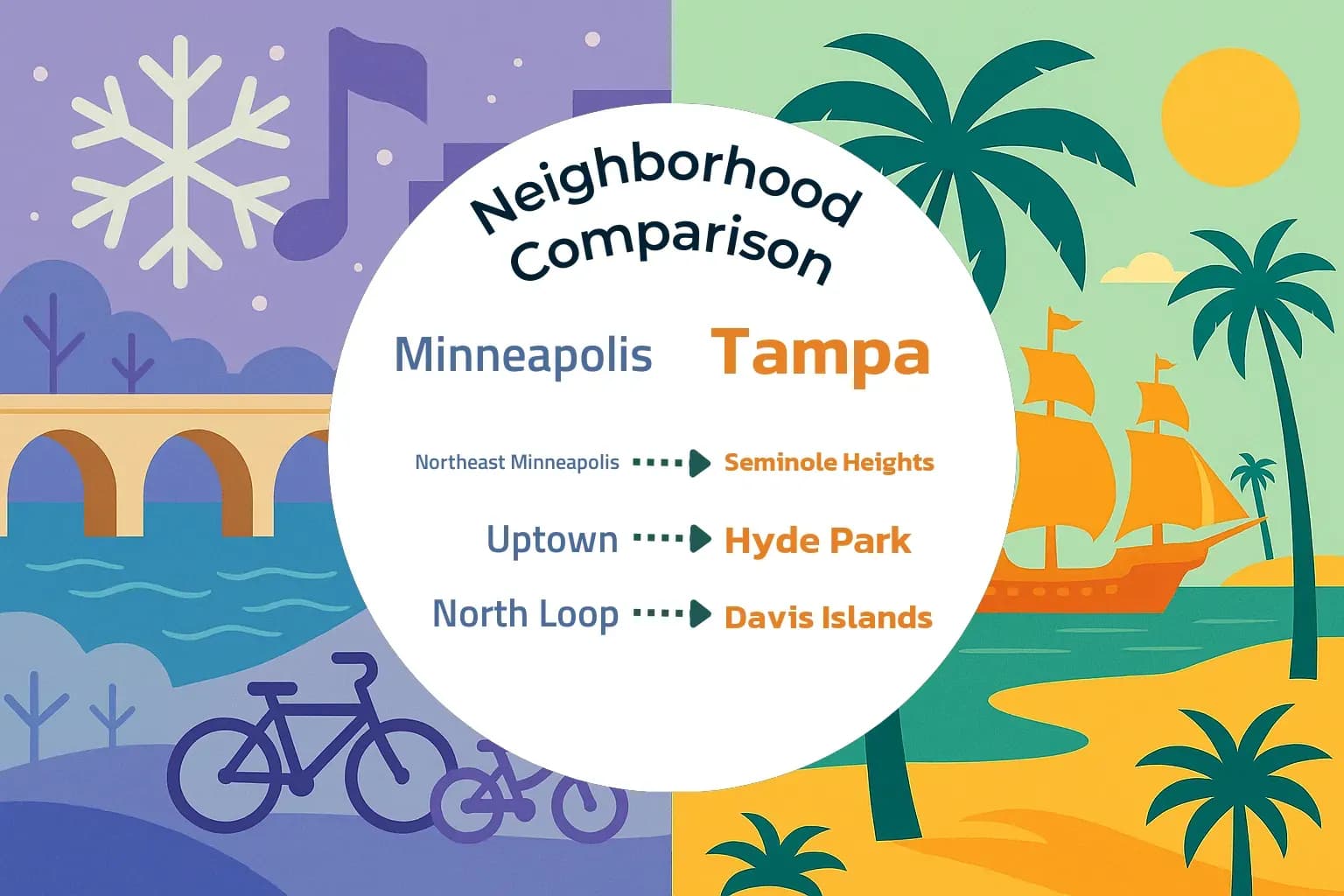 Minneapolis vs Tampa Neighborhood Comparison