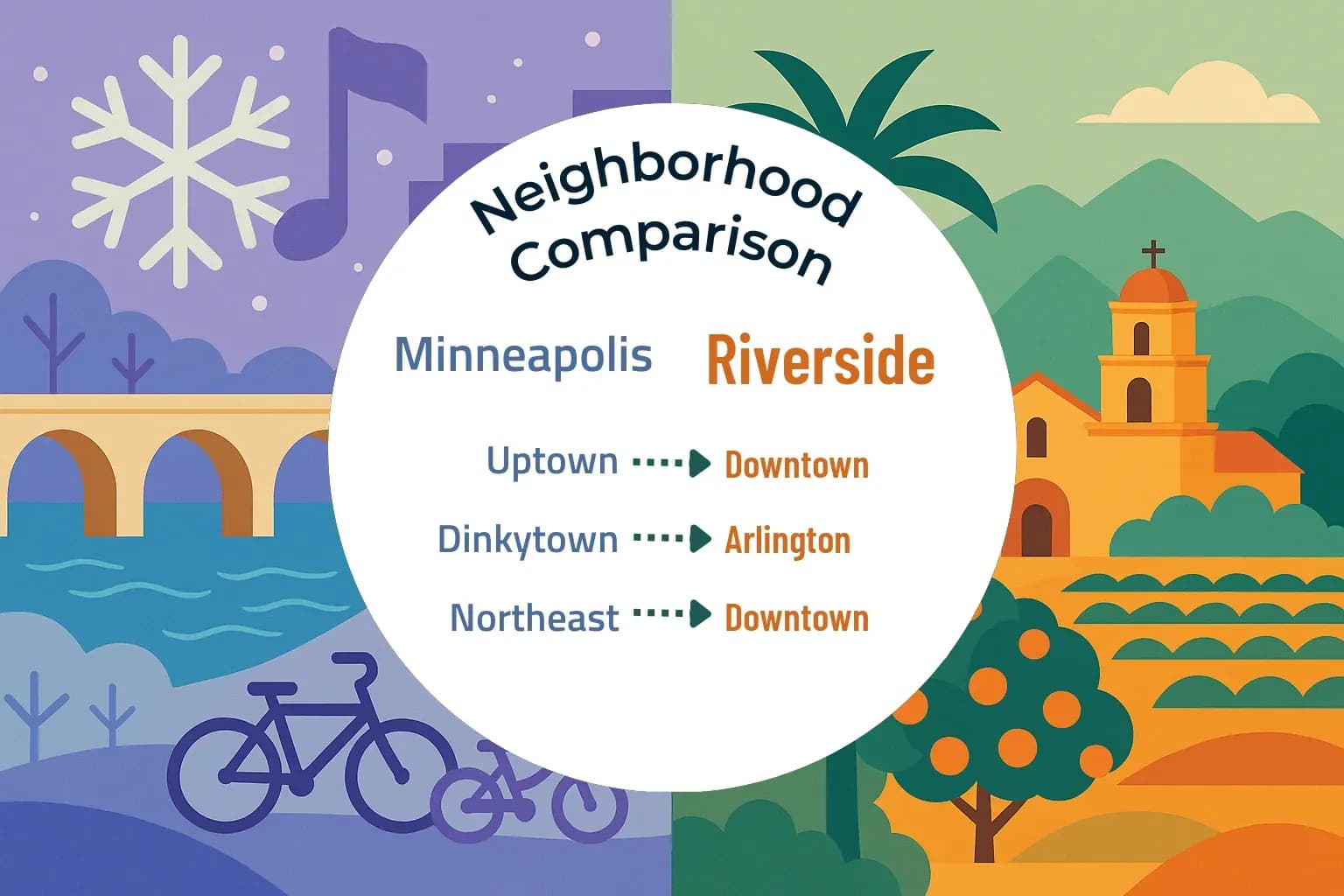 Minneapolis vs Riverside Neighborhood Comparison