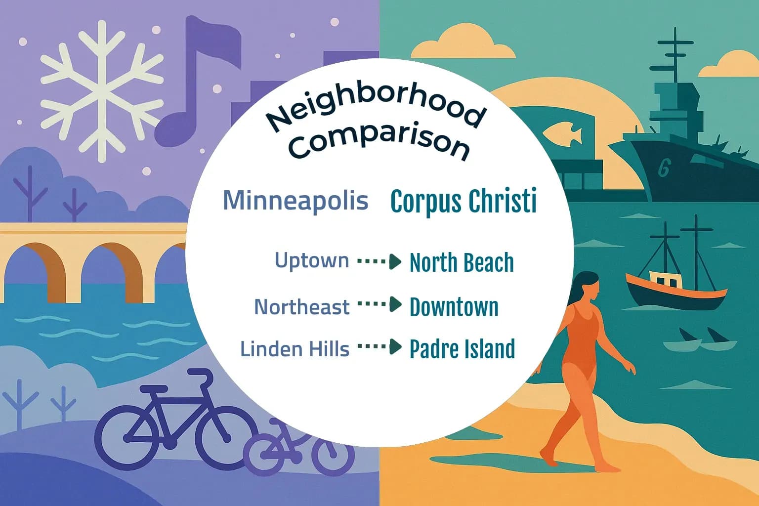 Minneapolis vs Corpus Christi Neighborhood Comparison