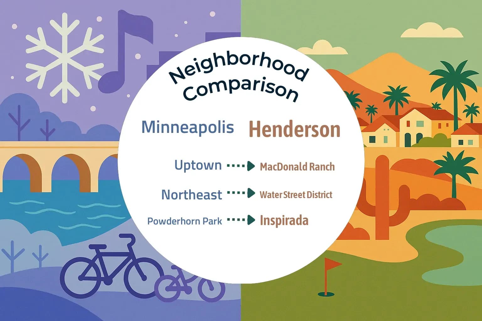 Minneapolis vs Henderson Neighborhood Comparison