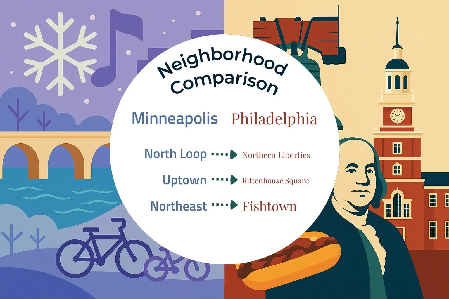 Minneapolis vs Philadelphia Neighborhood Comparison