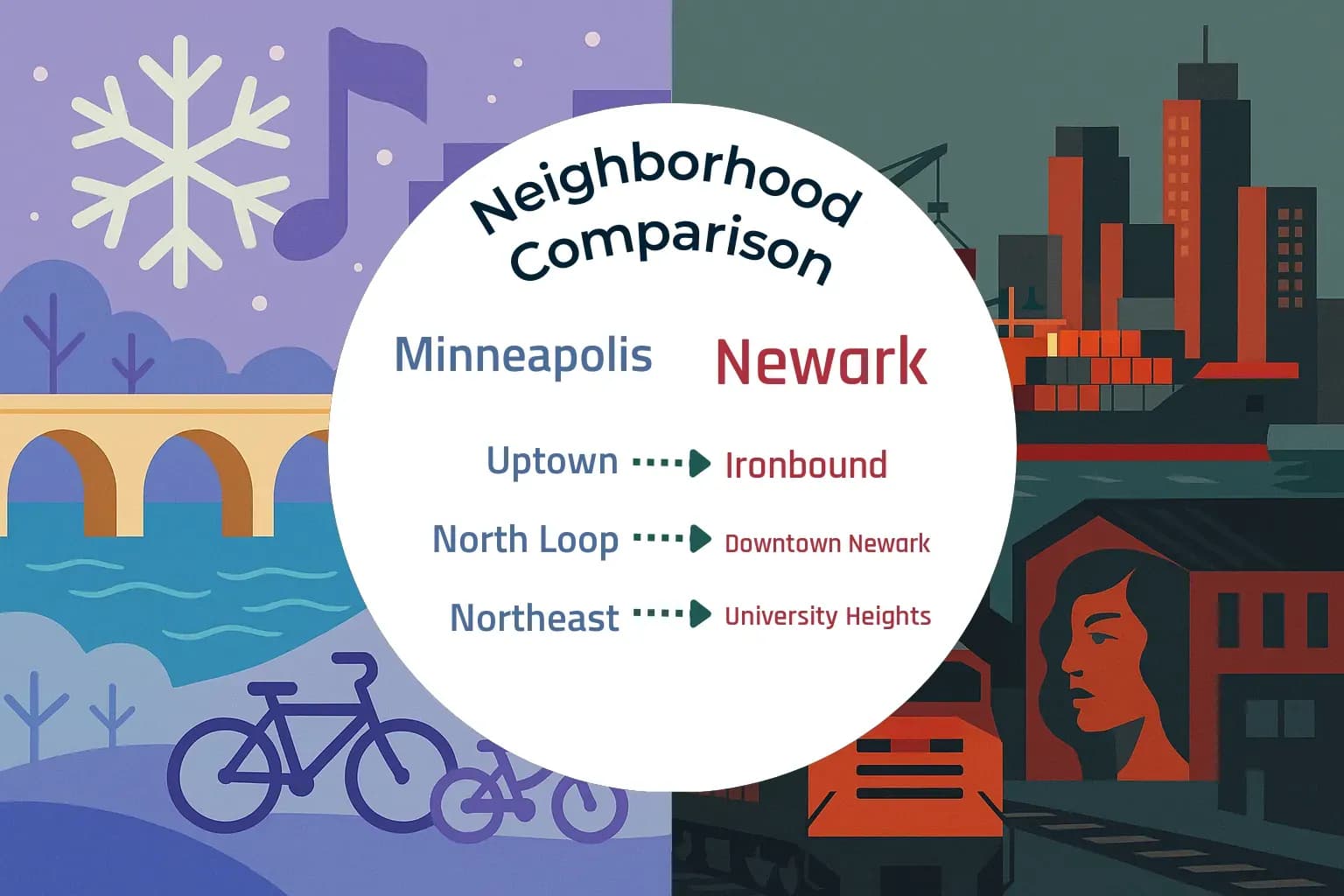 Minneapolis vs Newark Neighborhood Comparison