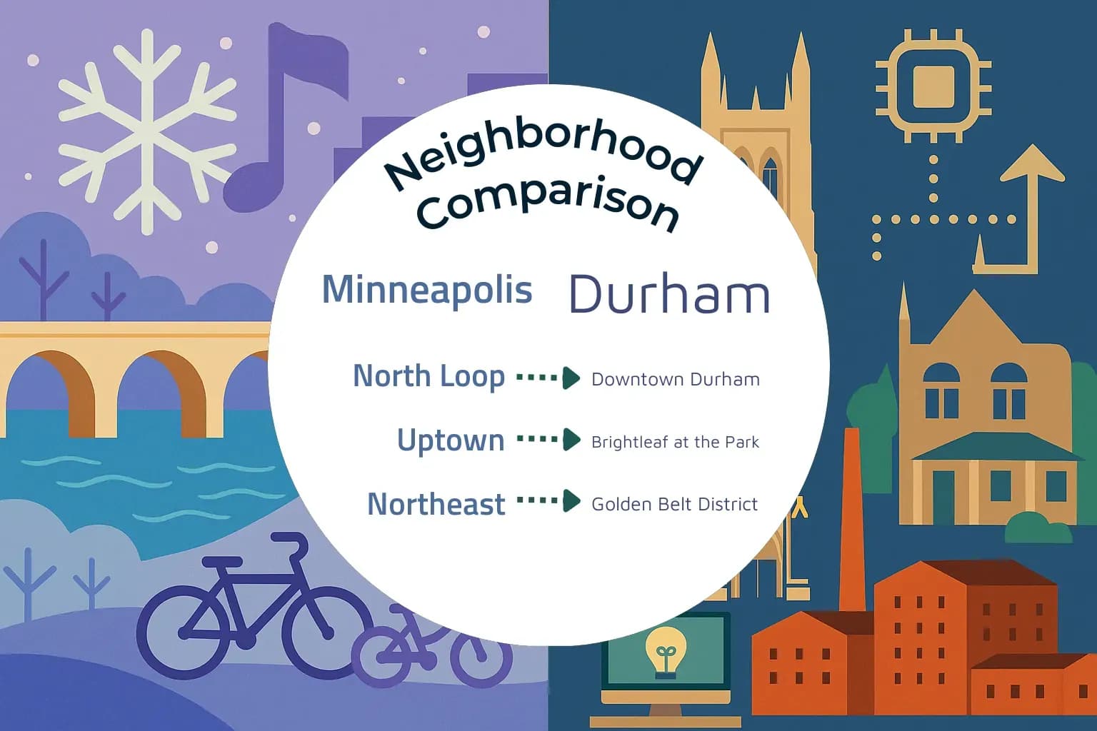 Minneapolis vs Durham Neighborhood Comparison