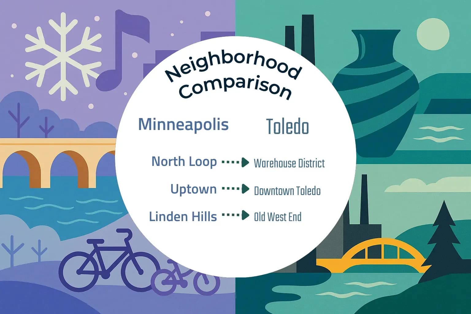 Minneapolis vs Toledo Neighborhood Comparison
