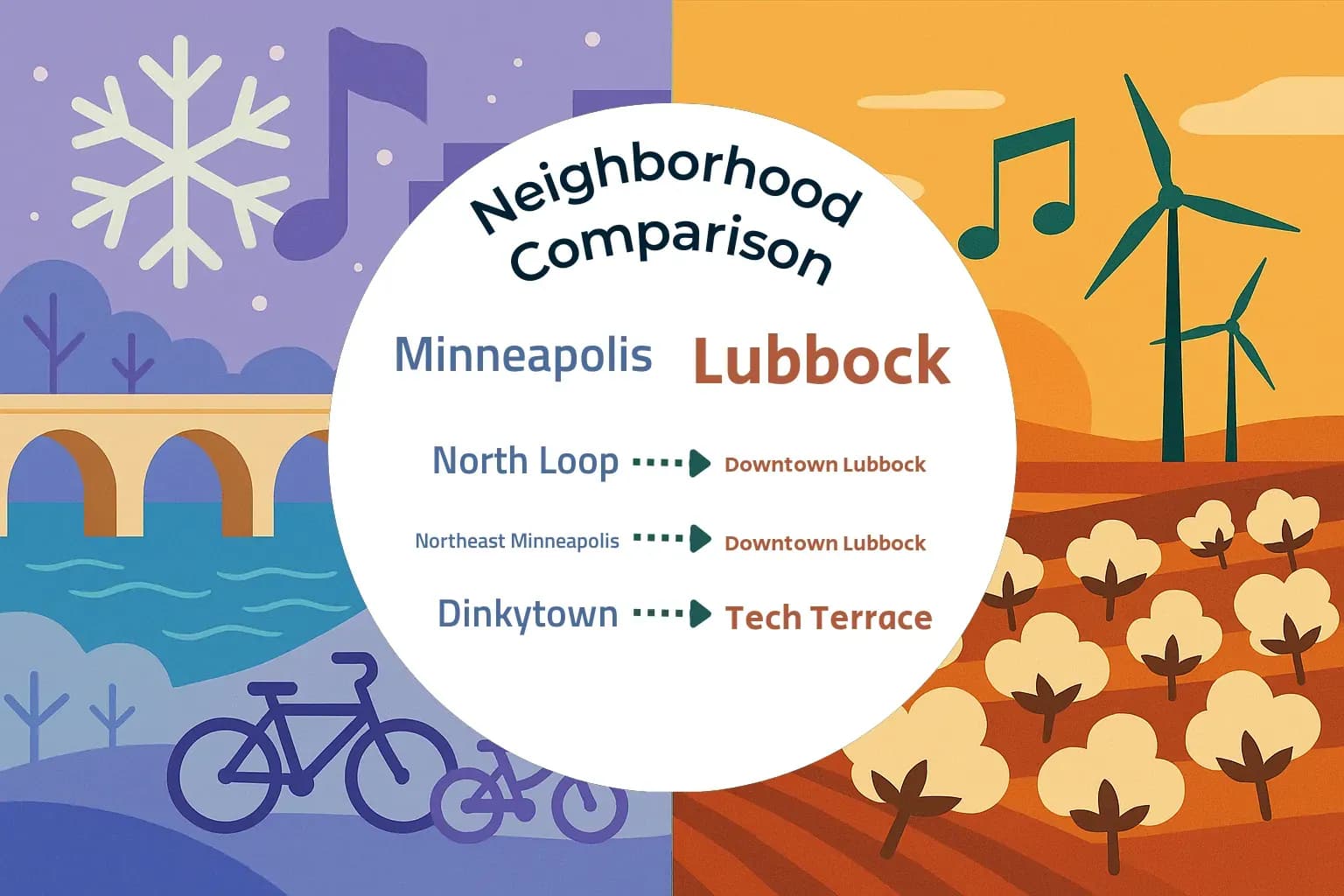 Minneapolis vs Lubbock Neighborhood Comparison