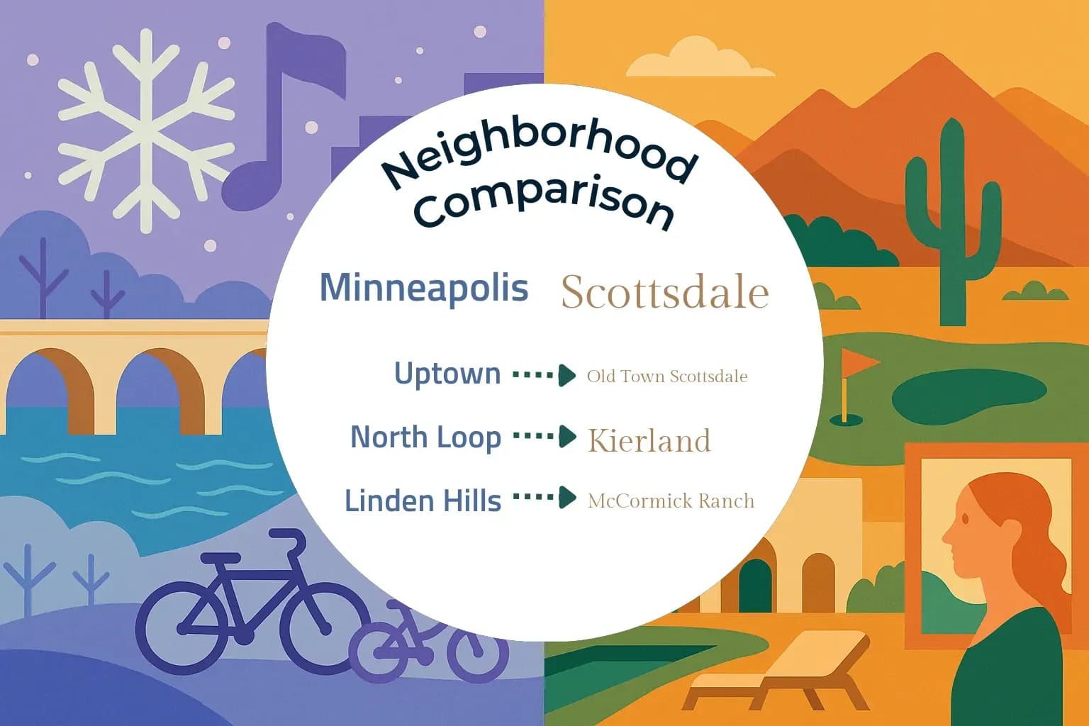 Minneapolis vs Scottsdale Neighborhood Comparison