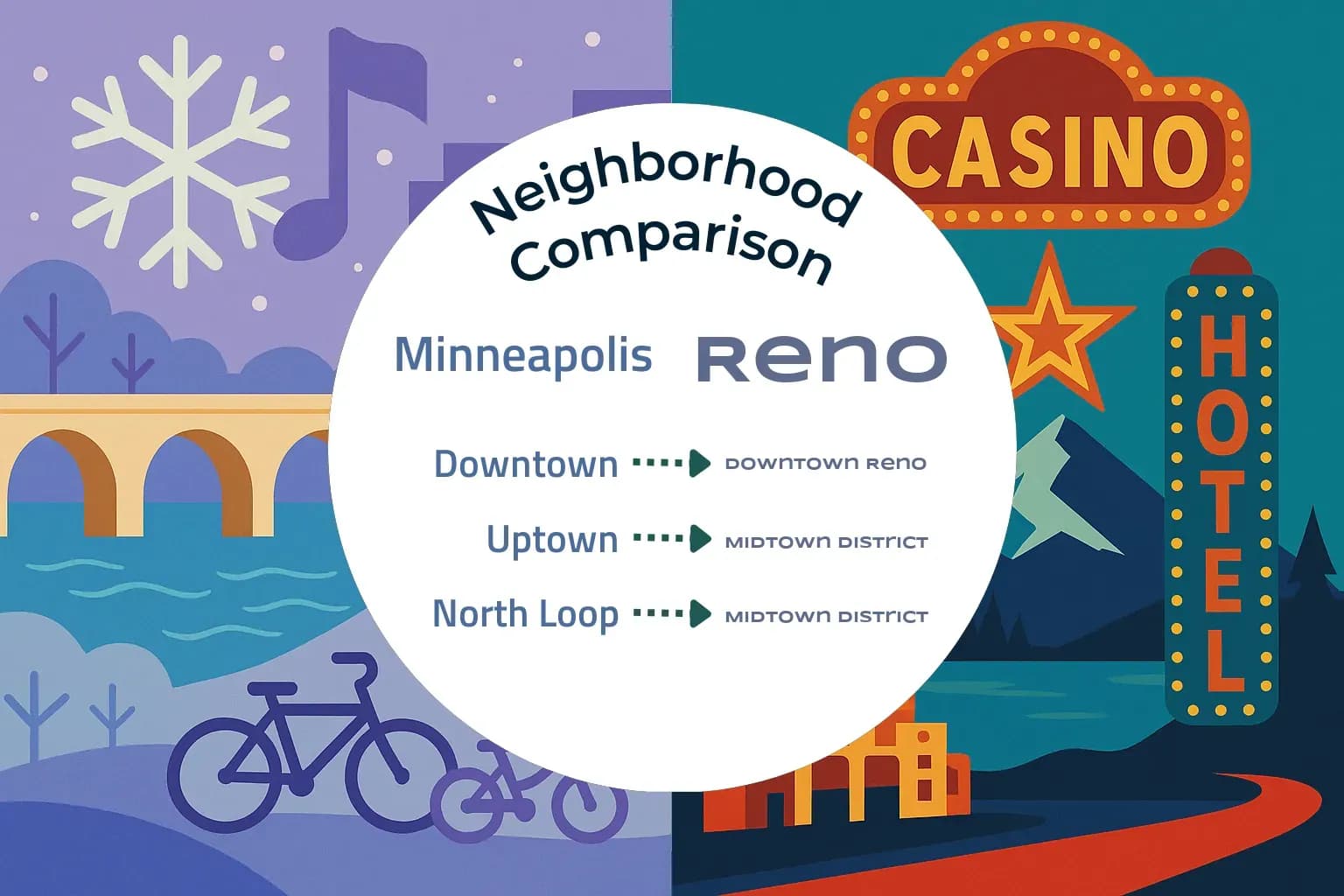 Minneapolis vs Reno Neighborhood Comparison