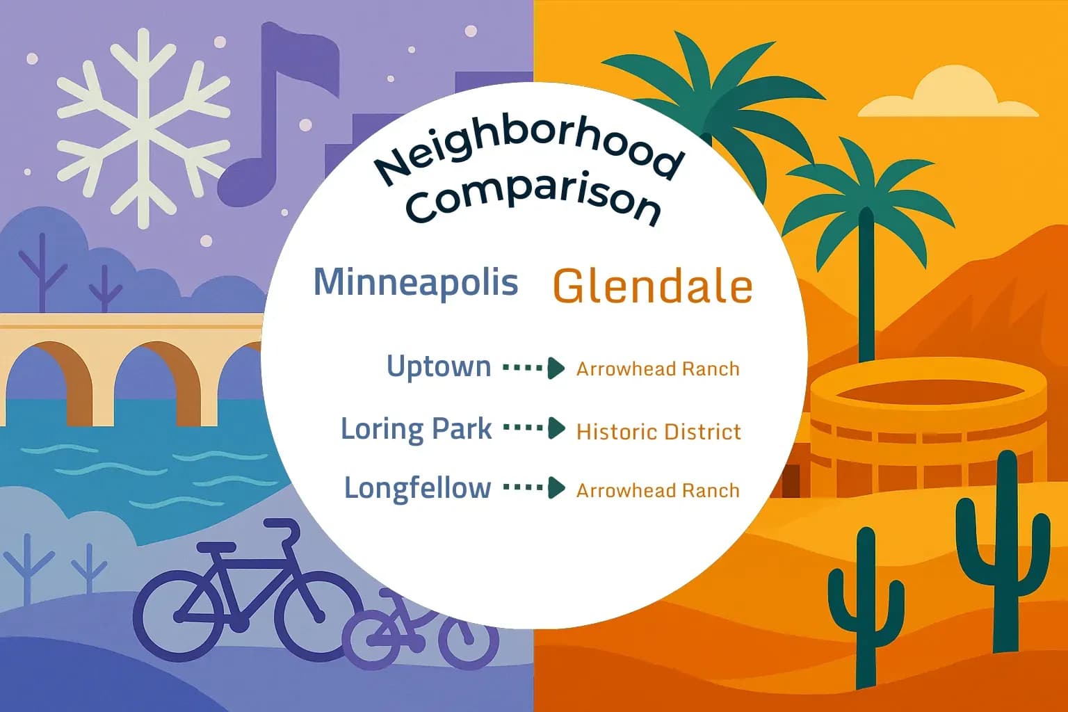 Minneapolis vs Glendale Neighborhood Comparison