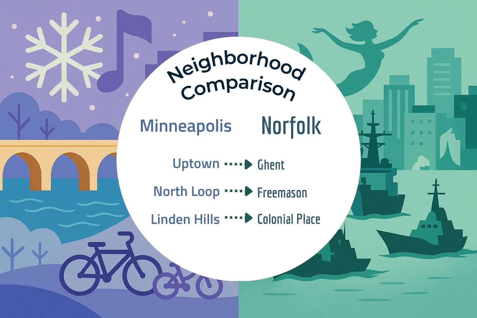 Minneapolis vs Norfolk Neighborhood Comparison