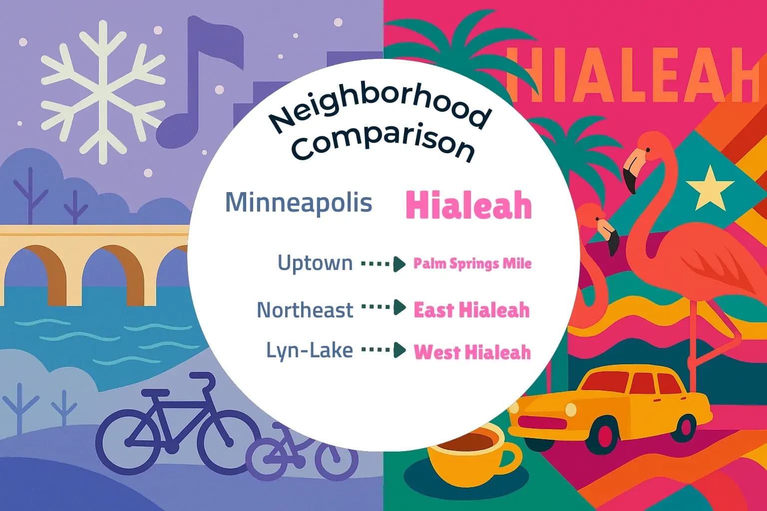 Minneapolis vs Hialeah Neighborhood Comparison
