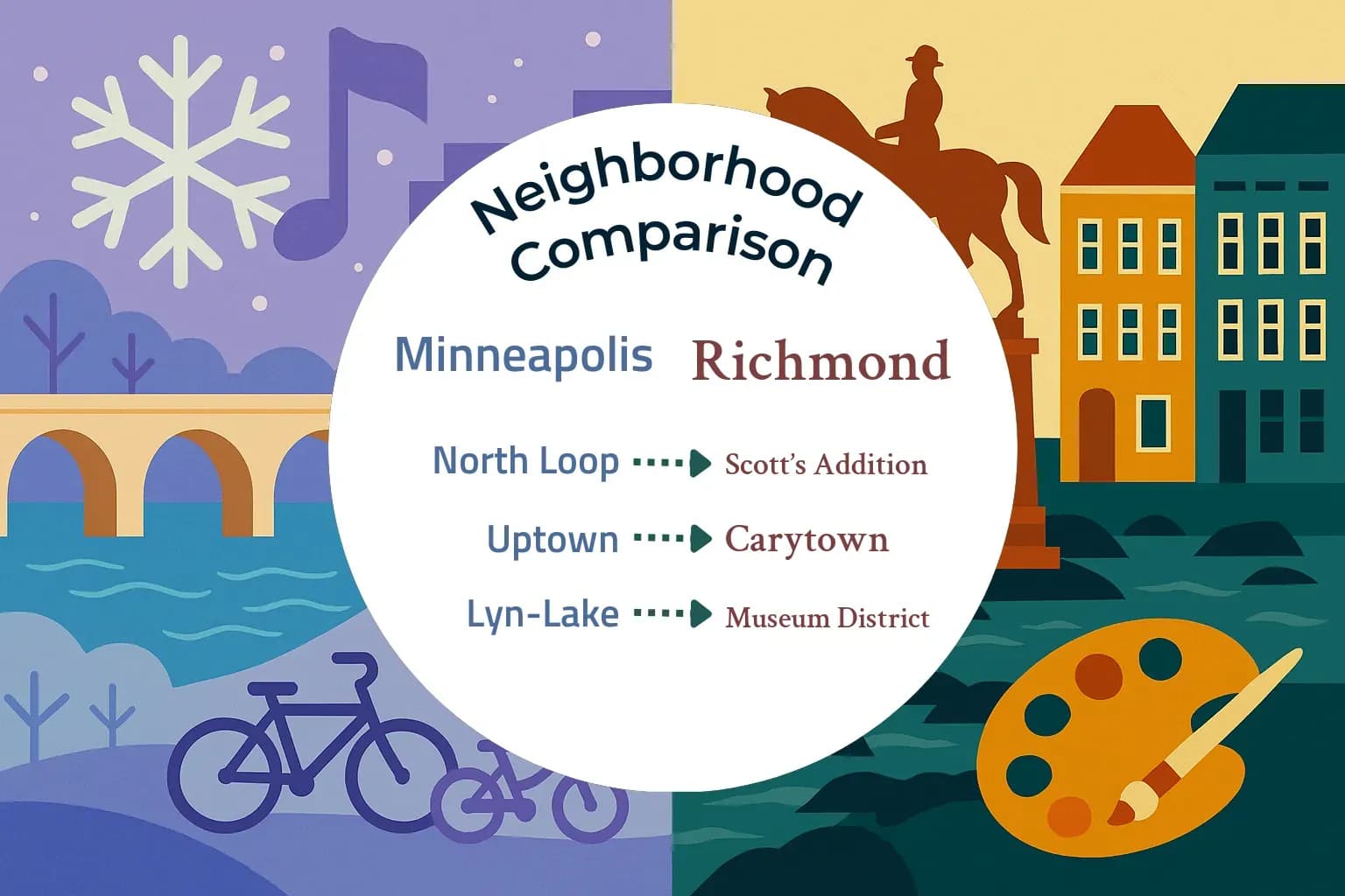 Minneapolis vs Richmond Neighborhood Comparison