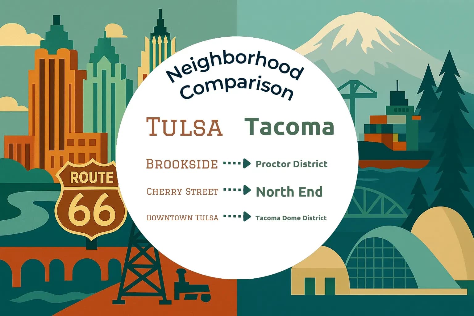Tulsa vs Tacoma Neighborhood Comparison