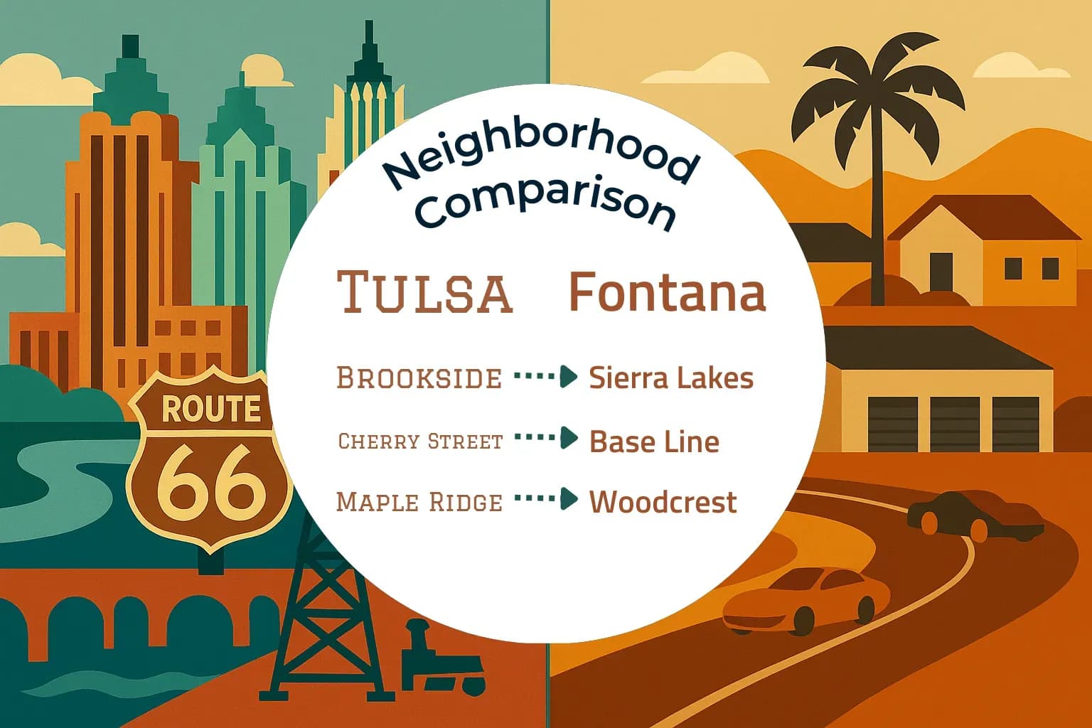 Tulsa vs Fontana Neighborhood Comparison