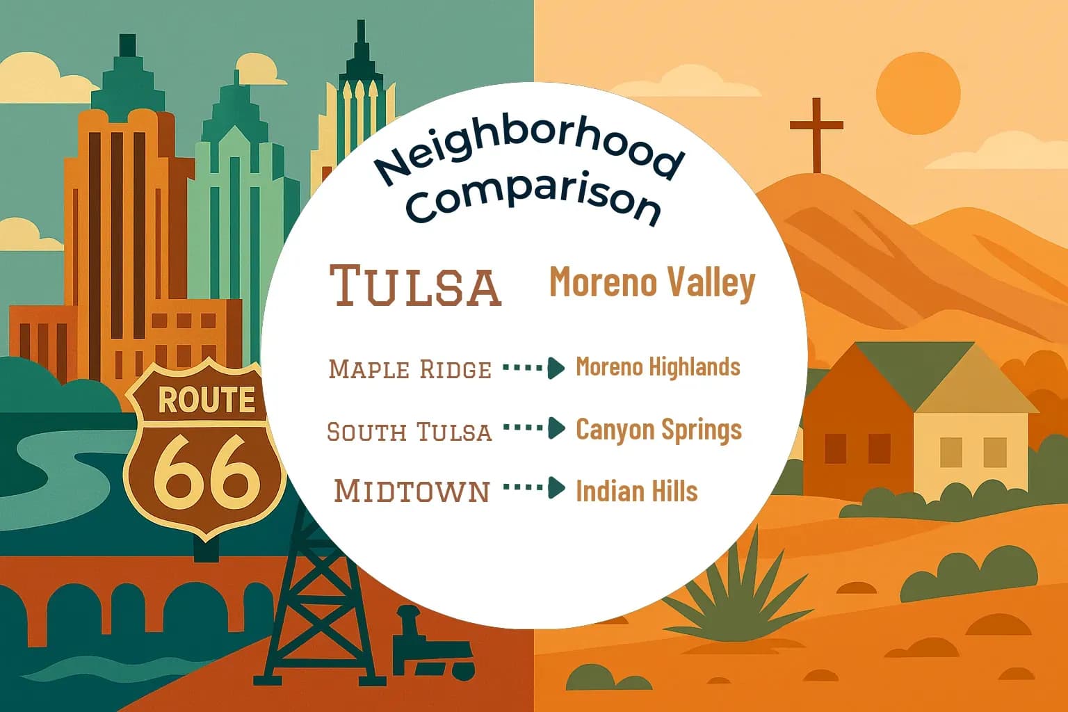 Tulsa vs Moreno Valley Neighborhood Comparison