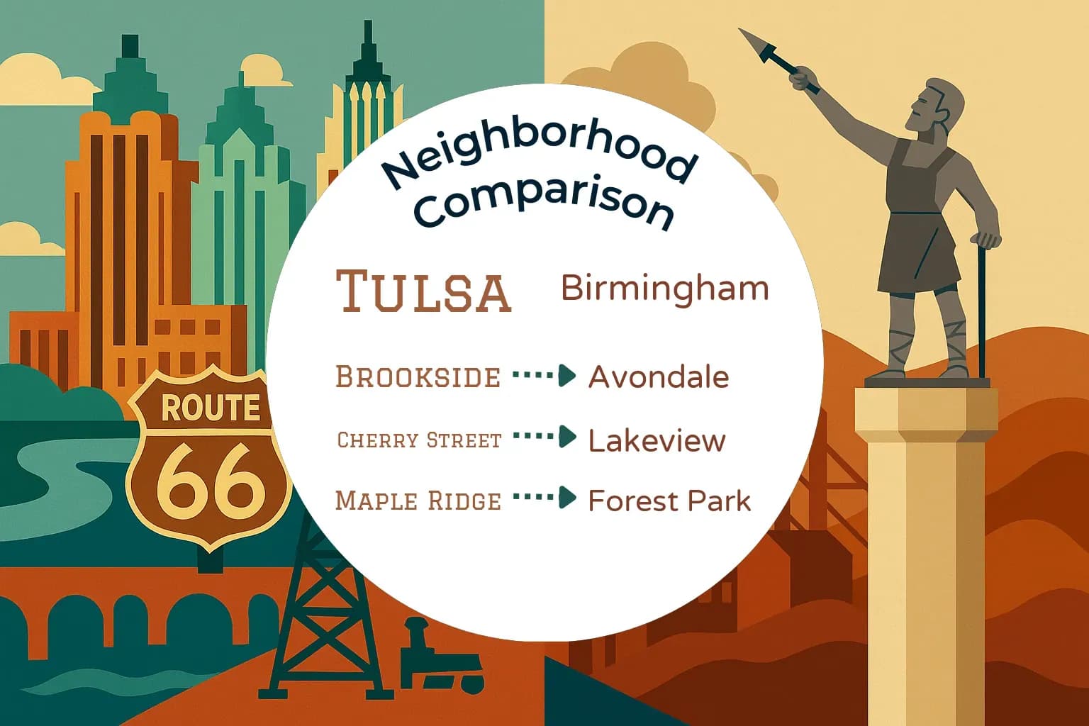 Tulsa vs Birmingham Neighborhood Comparison