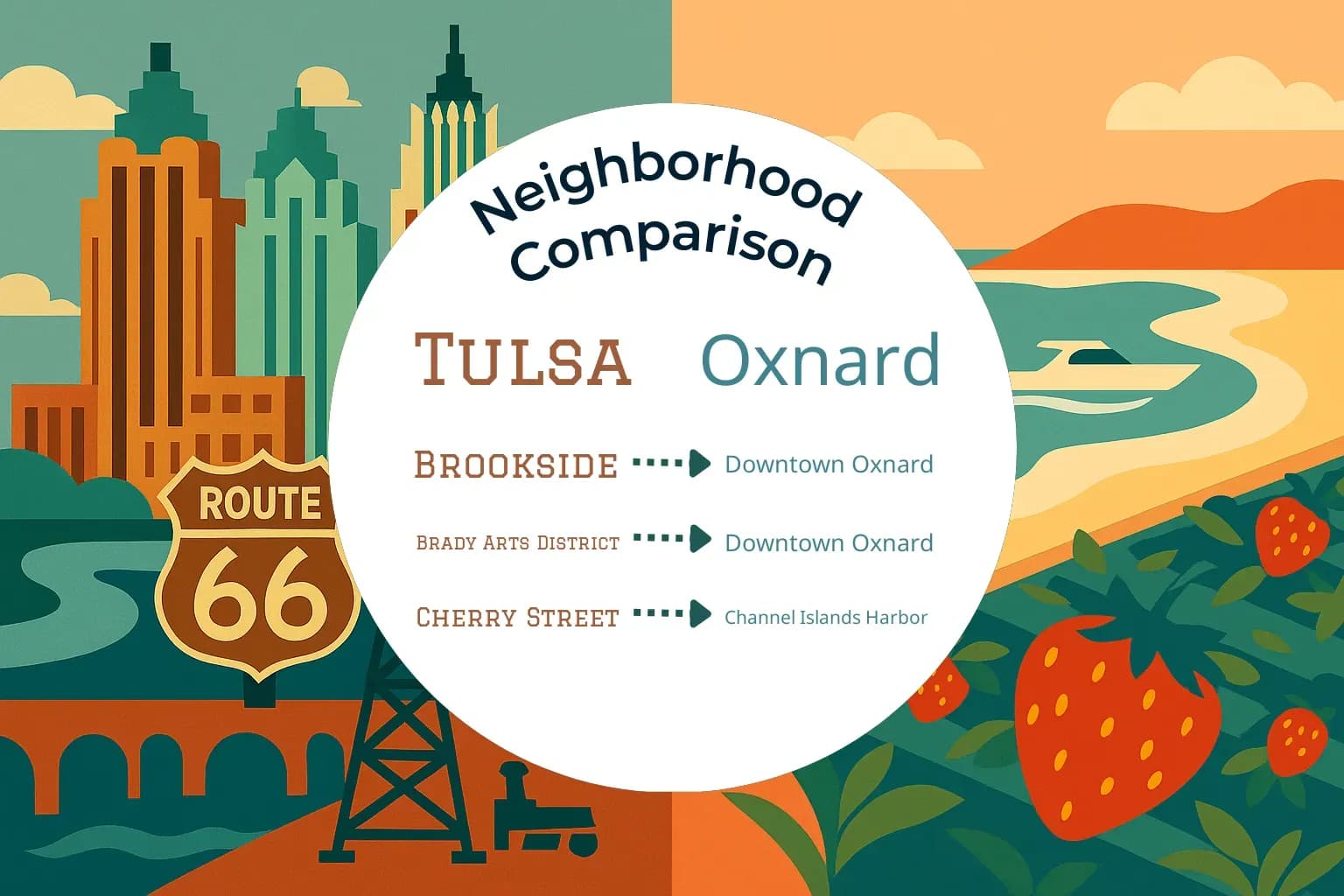 Tulsa vs Oxnard Neighborhood Comparison