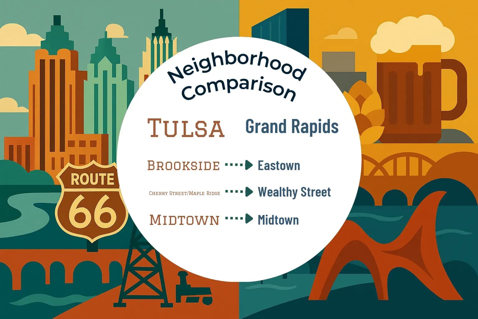 Tulsa vs Grand Rapids Neighborhood Comparison