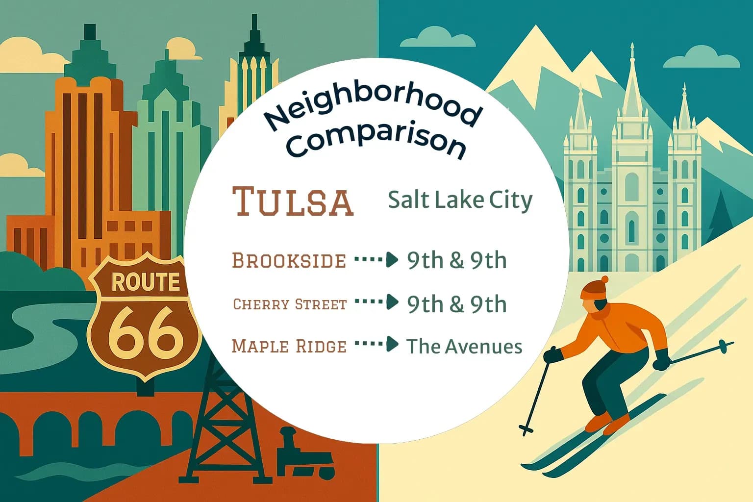 Tulsa vs Salt Lake City Neighborhood Comparison