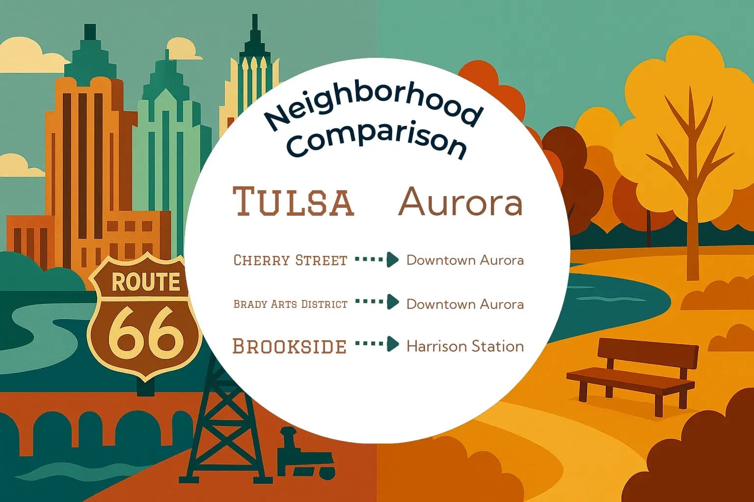 Tulsa vs Aurora Neighborhood Comparison