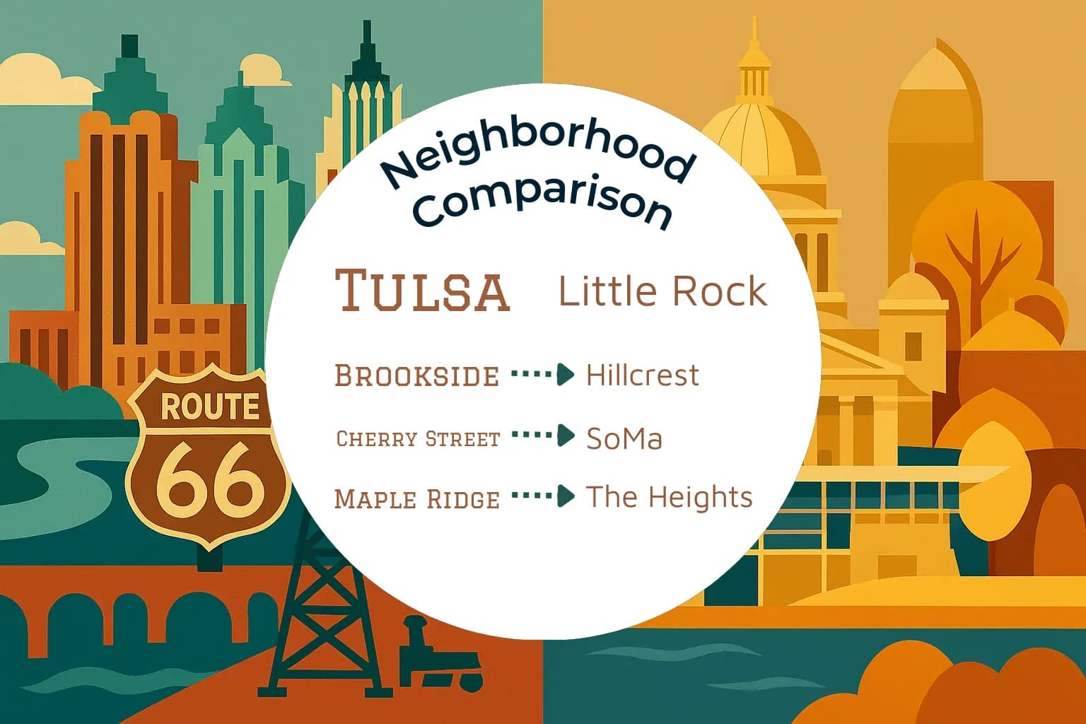 Tulsa vs Little Rock Neighborhood Comparison