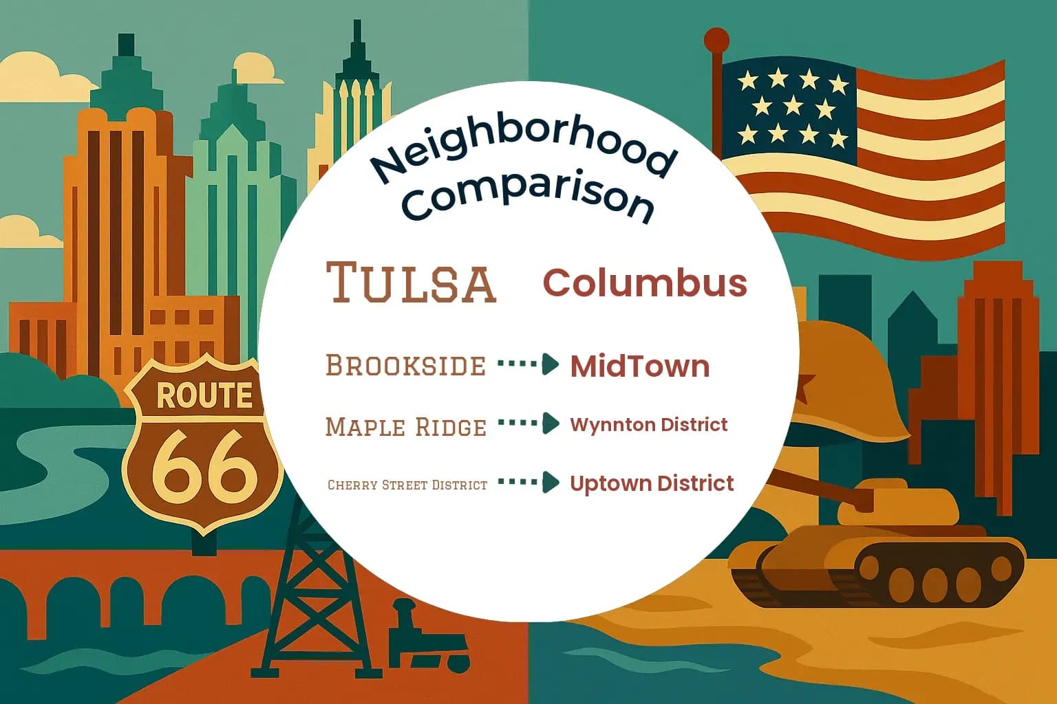Tulsa vs Columbus Neighborhood Comparison