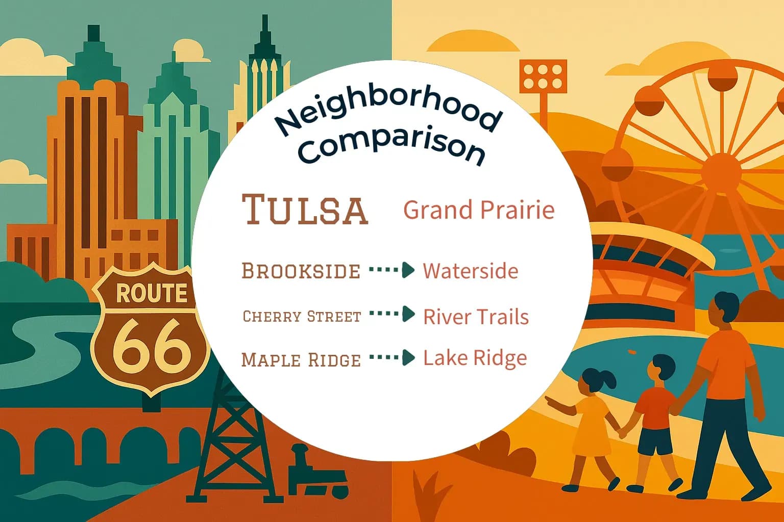 Tulsa vs Grand Prairie Neighborhood Comparison