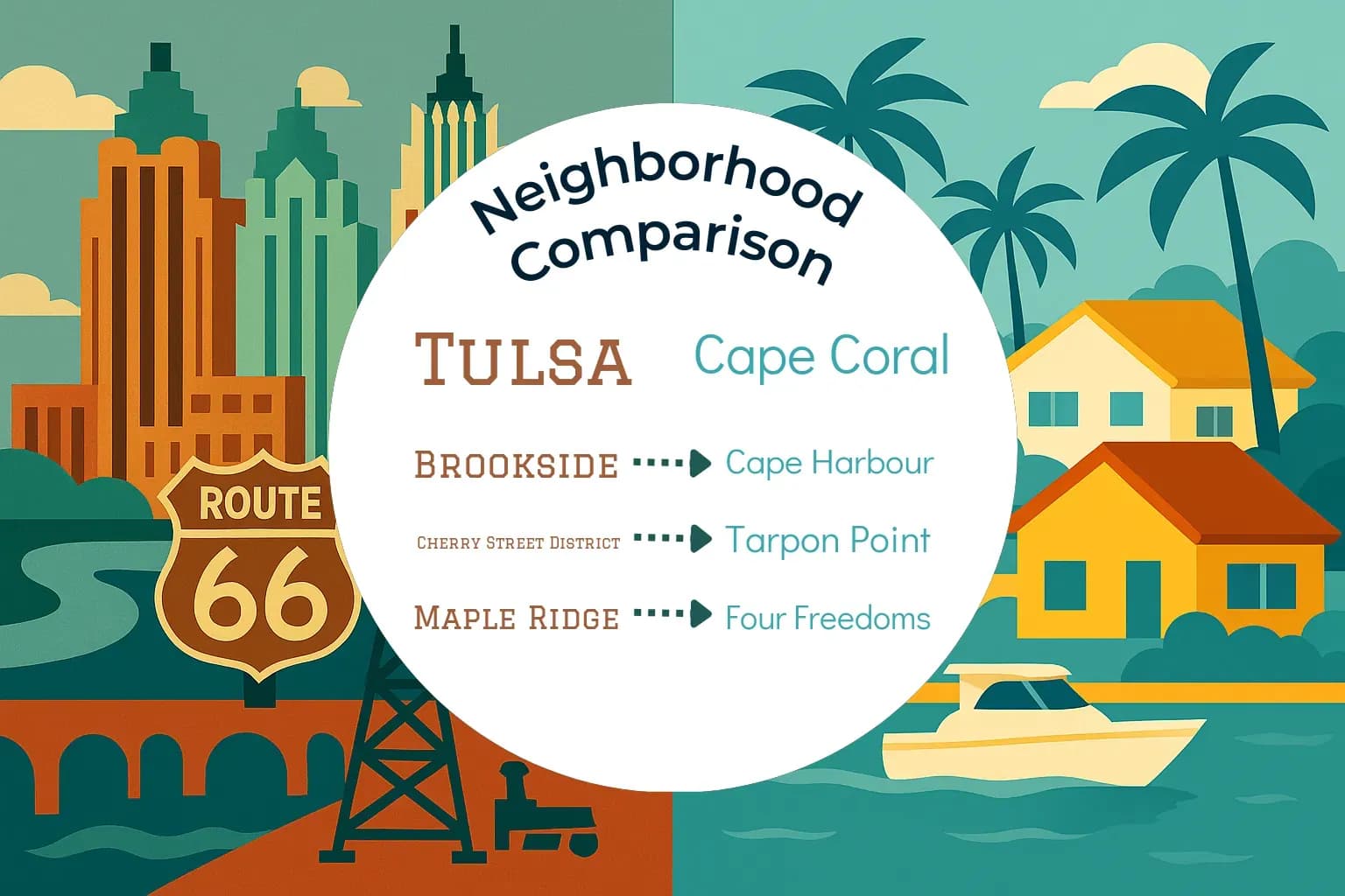 Tulsa vs Cape Coral Neighborhood Comparison