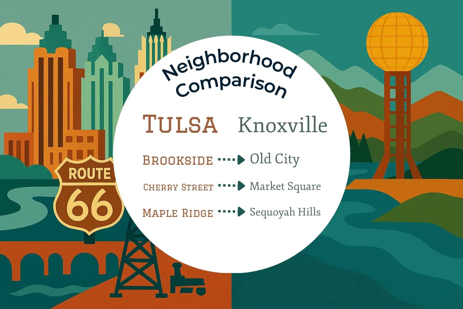 Tulsa vs Knoxville Neighborhood Comparison