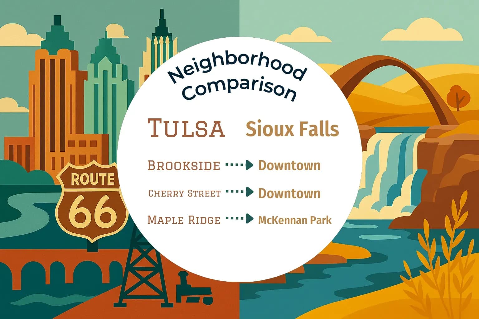 Tulsa vs Sioux Falls Neighborhood Comparison