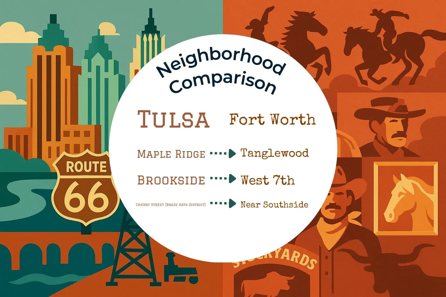 Tulsa vs Fort Worth Neighborhood Comparison