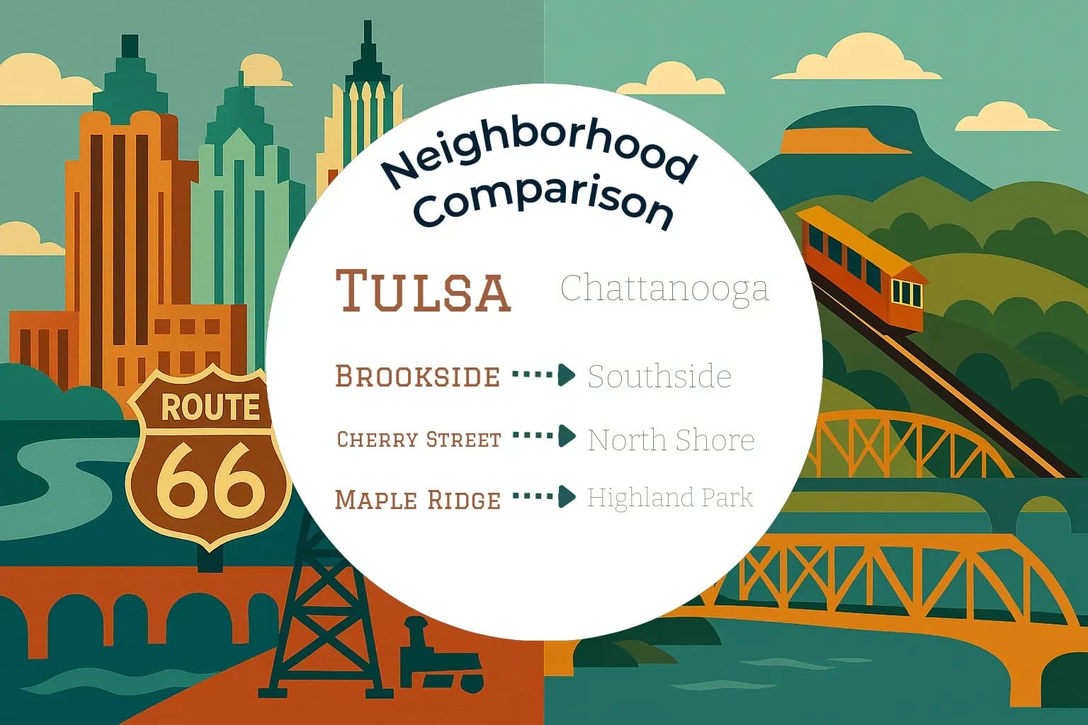Tulsa vs Chattanooga Neighborhood Comparison