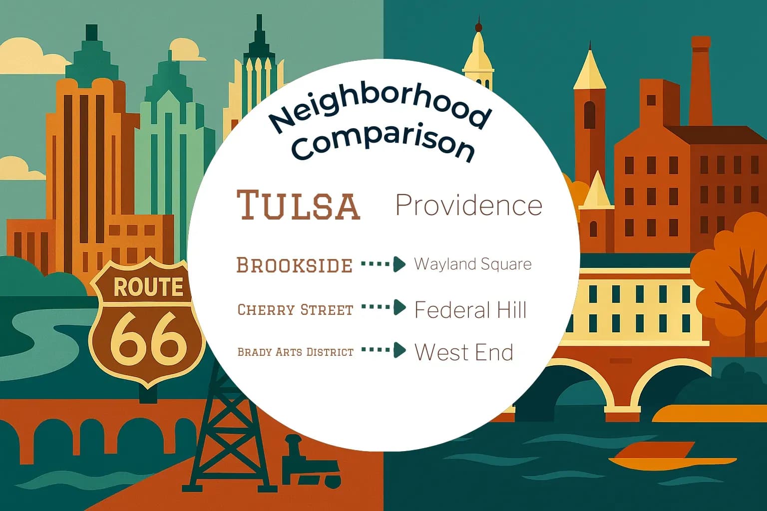 Tulsa vs Providence Neighborhood Comparison