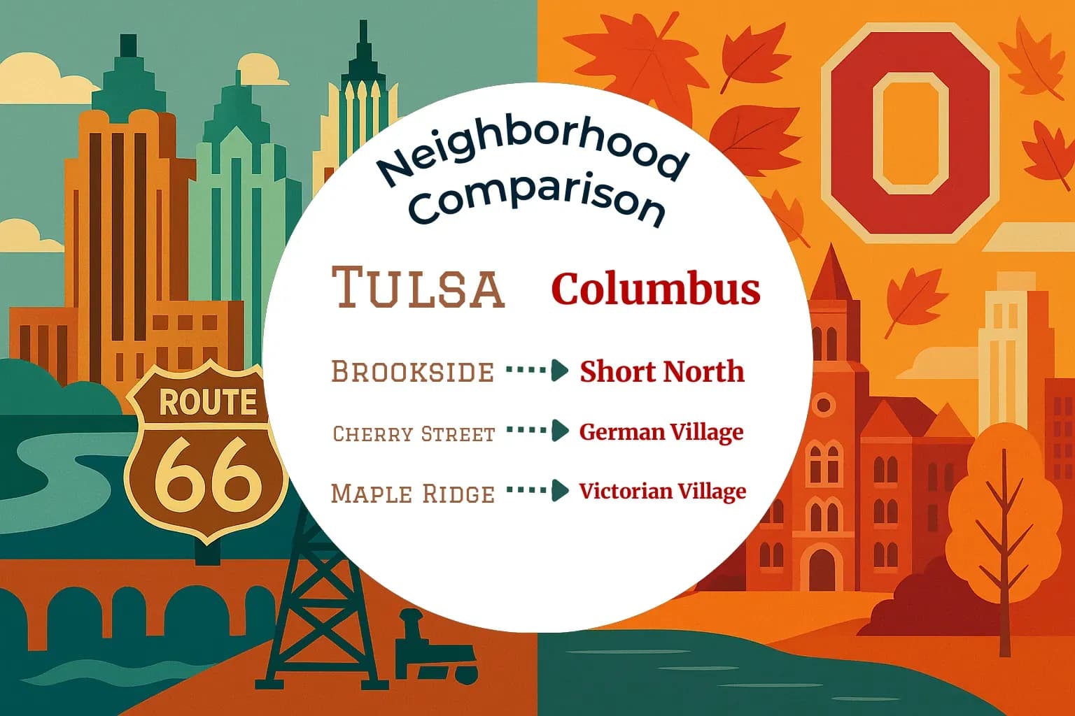 Tulsa vs Columbus Neighborhood Comparison